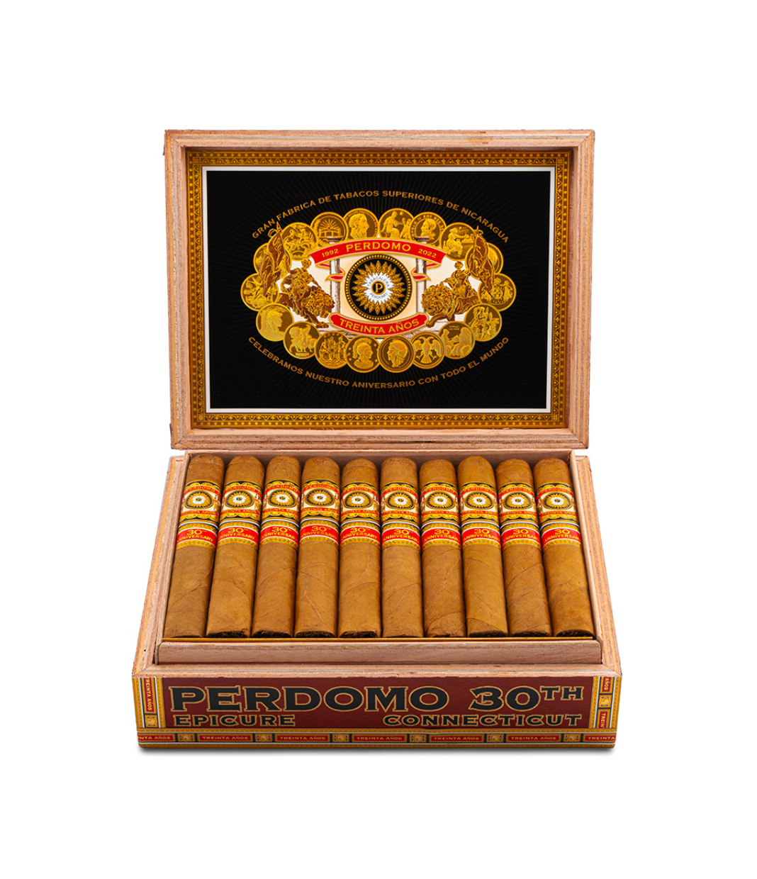 Perdomo 30th Anniversary Connecticut Box-Pressed Epicure Cigar - Image 4