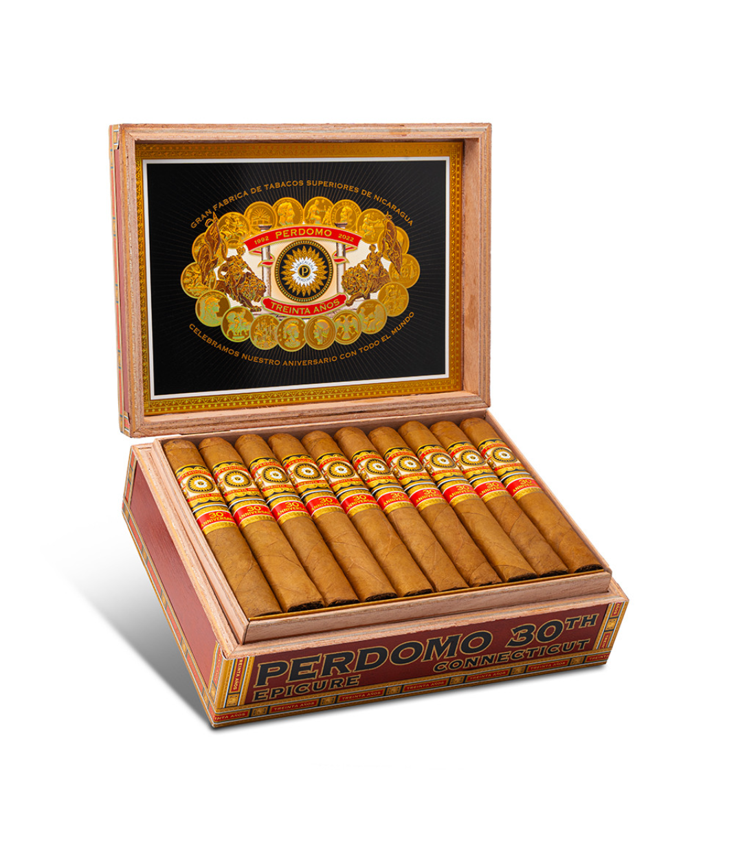 Perdomo 30th Anniversary Connecticut Box-Pressed Epicure Cigar - Image 5